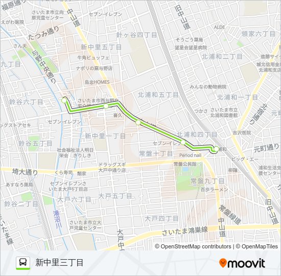 北浦81 Bus Line Map