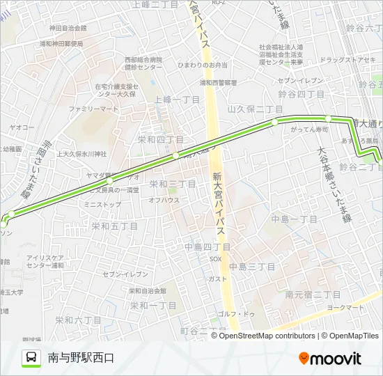 南与01 Bus Line Map