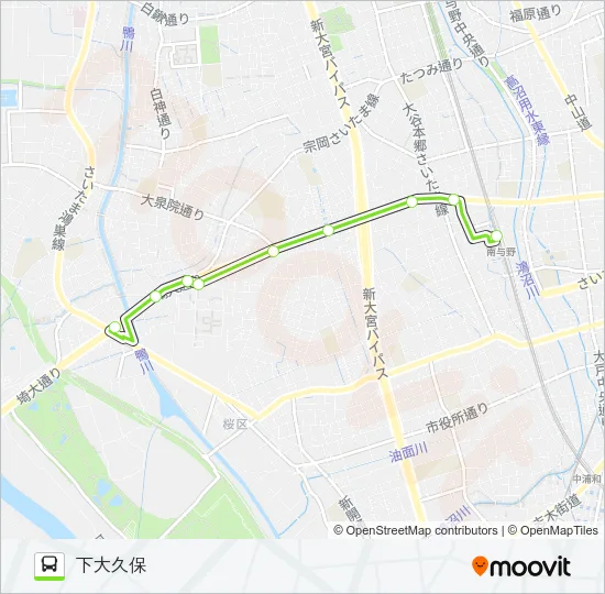 南与02 バスの路線図