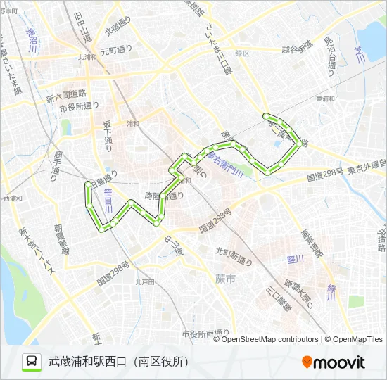 南区01 Bus Line Map
