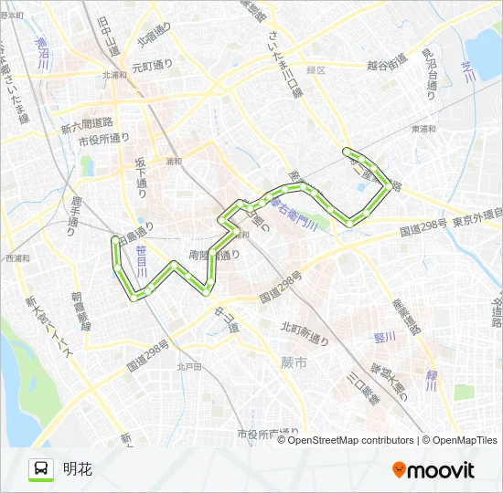 南区01 Bus Line Map