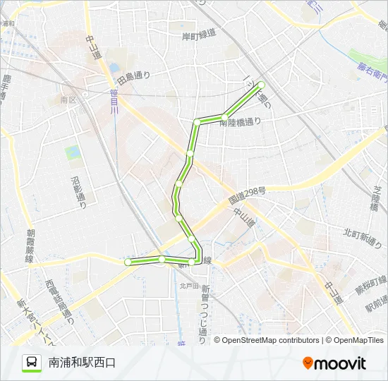 南浦07 バスの路線図
