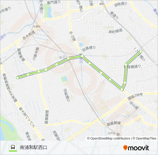 南浦08 バスの路線図