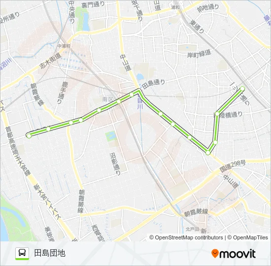 南浦08 バスの路線図