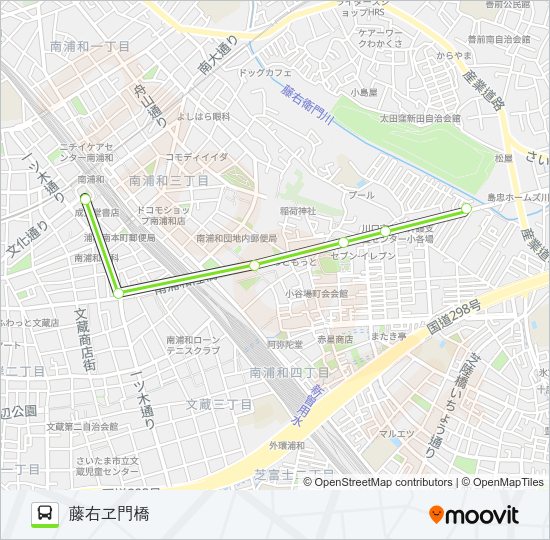 南浦12 Bus Line Map