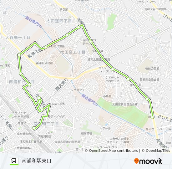 南浦51 bus Line Map