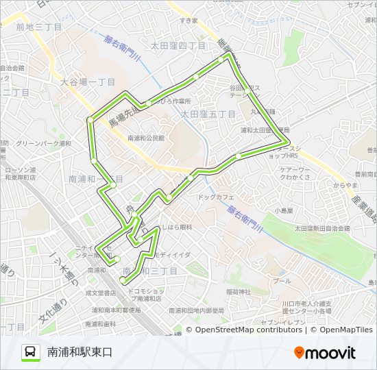 南浦52 bus Line Map