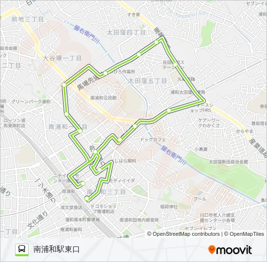南浦52 バスの路線図