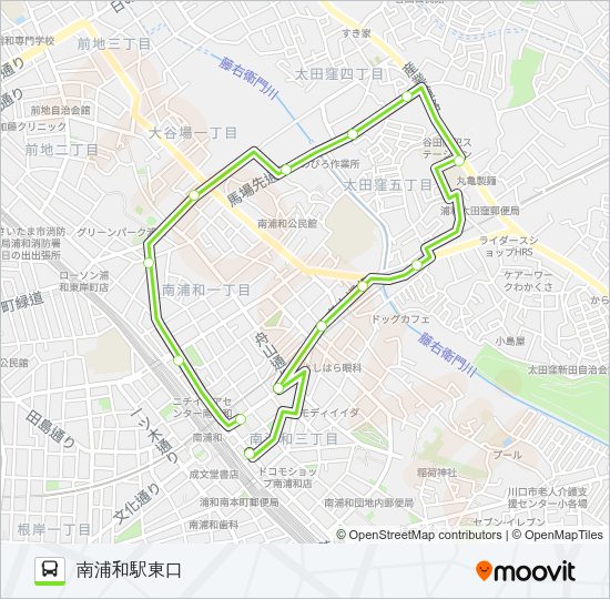 南浦52 Bus Line Map