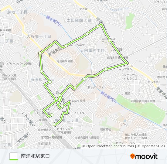 南浦52 bus Line Map