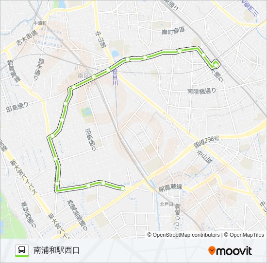 南浦80 バスの路線図