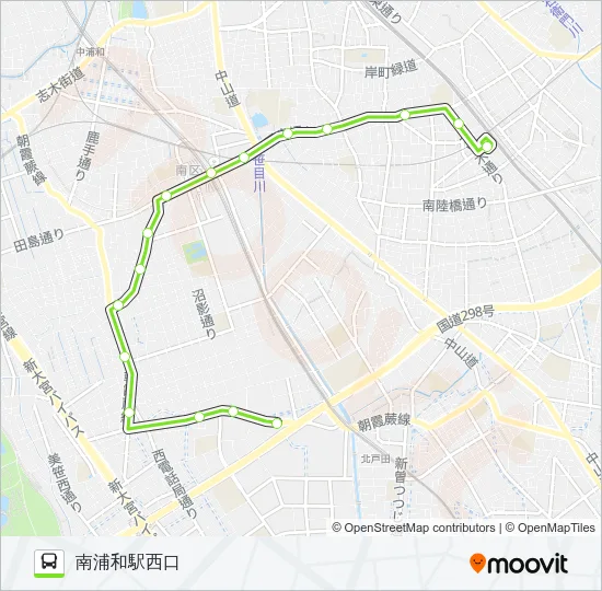 南浦80 Bus Line Map