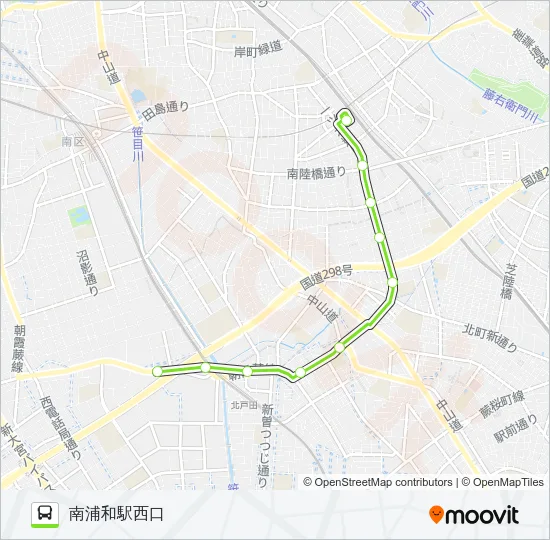 南浦84 バスの路線図