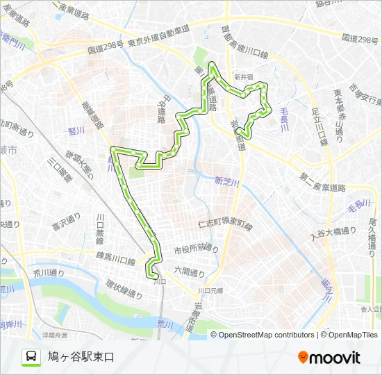 川口02 Bus Line Map
