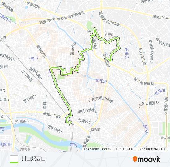 川口02 バスの路線図