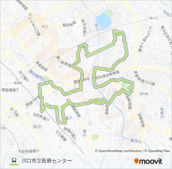 川口03 Bus Line Map