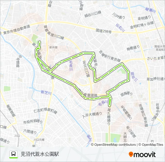 川口06 Bus Line Map