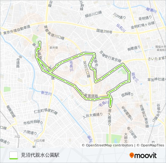 川口06 bus Line Map