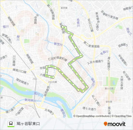 川口07 バスの路線図