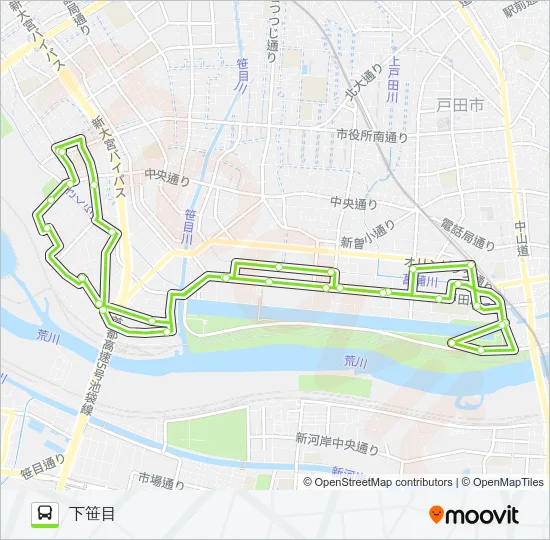 戸田04 バスの路線図