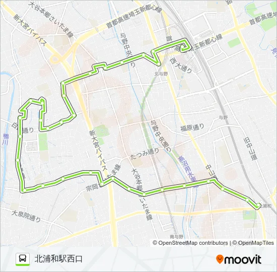 新都01 Bus Line Map