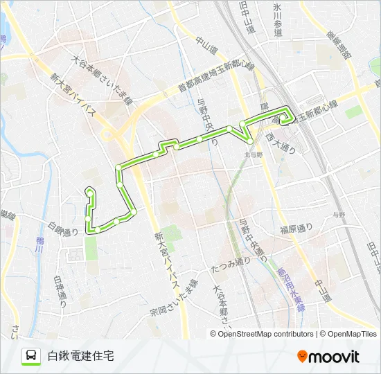 新都02 バスの路線図