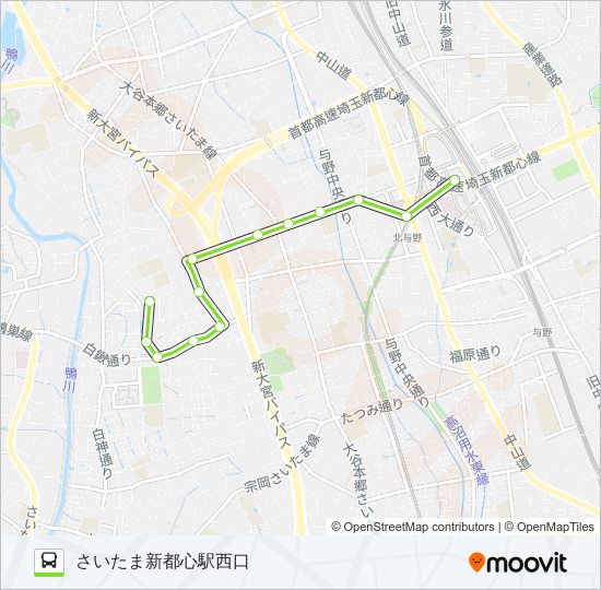 新都02 バスの路線図