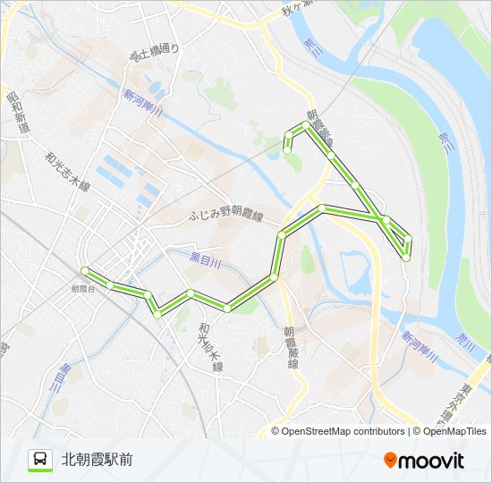 朝103 bus Line Map