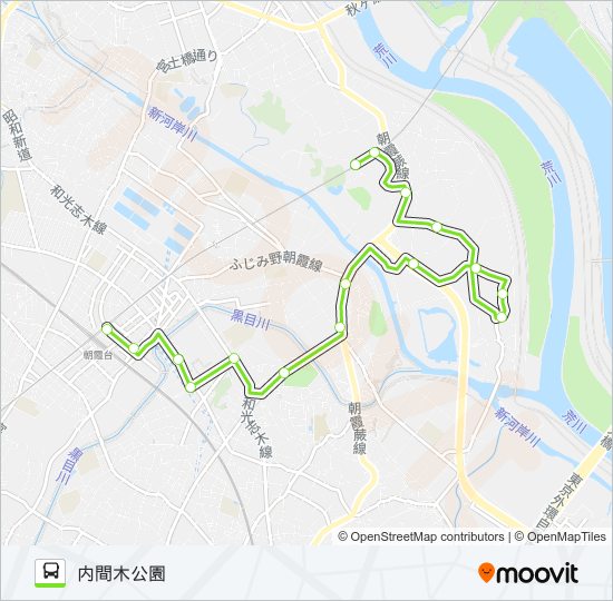 朝103 bus Line Map