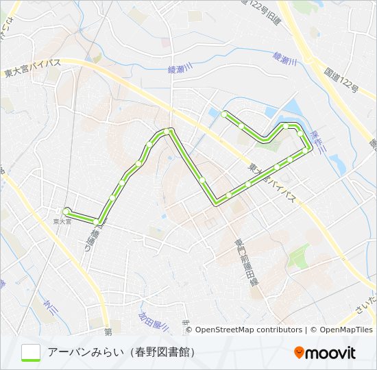 東大01 bus Line Map