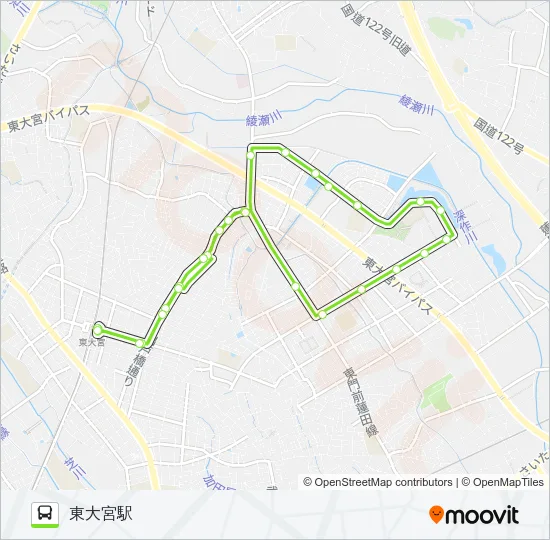 東大02 Bus Line Map