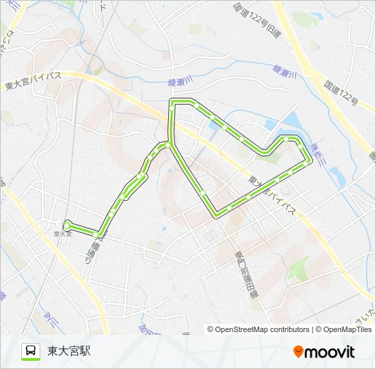 東大02 Bus Line Map