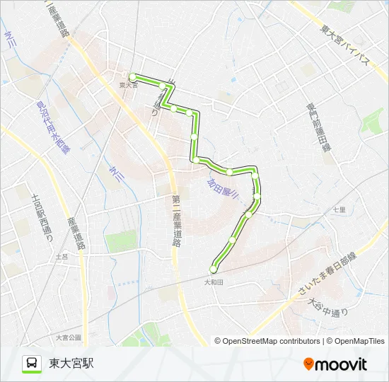 東大03 バスの路線図