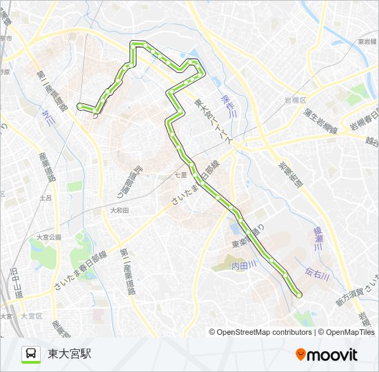 東大81 Bus Line Map