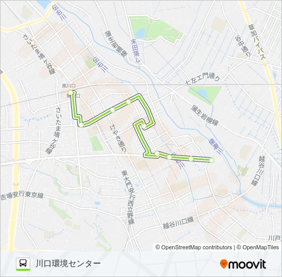 東川01 バスの路線図