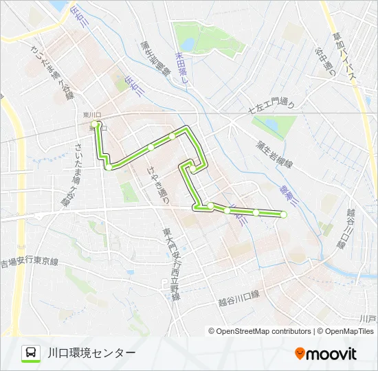 東川01 バスの路線図