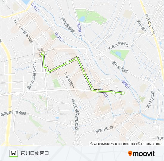 東川01 bus Line Map