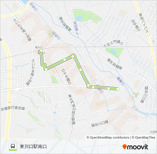 東川01 バスの路線図