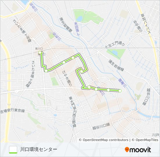 東川01 バスの路線図