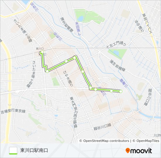 東川01 バスの路線図