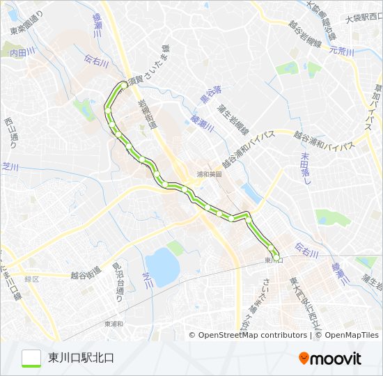東川02 バスの路線図