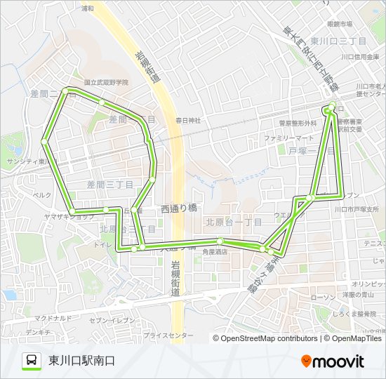 東川05 bus Line Map