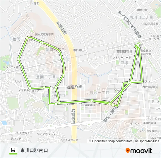 東川05 Bus Line Map
