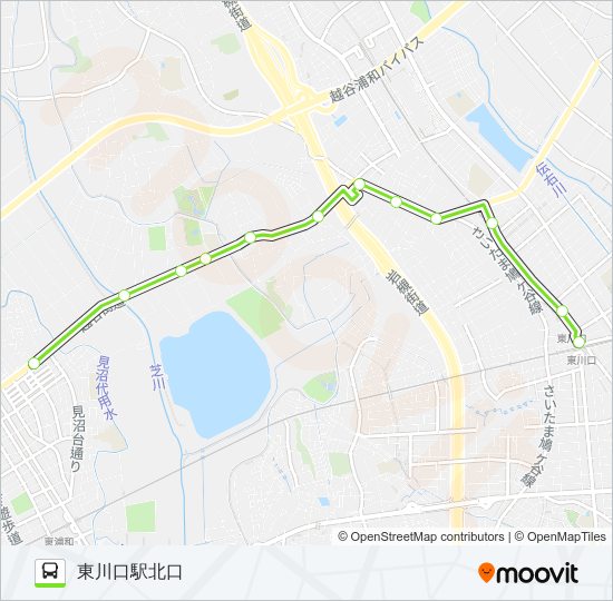 東川80 バスの路線図