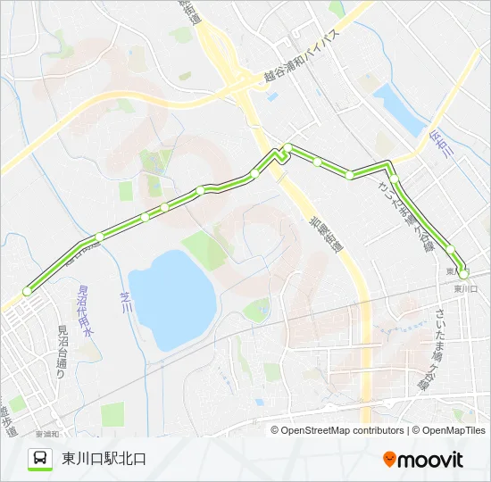 東川80 バスの路線図