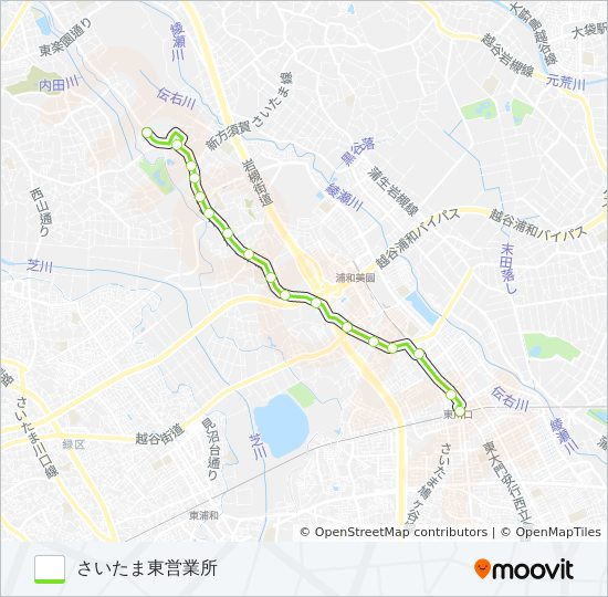 東川81 バスの路線図
