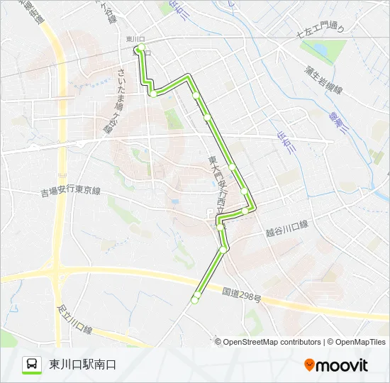 東川84 バスの路線図