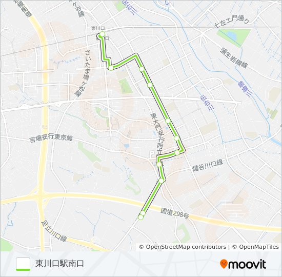 東川84 バスの路線図