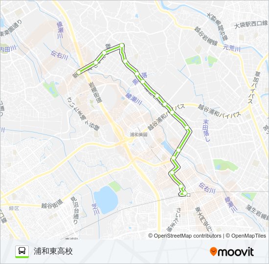 東川90 bus Line Map