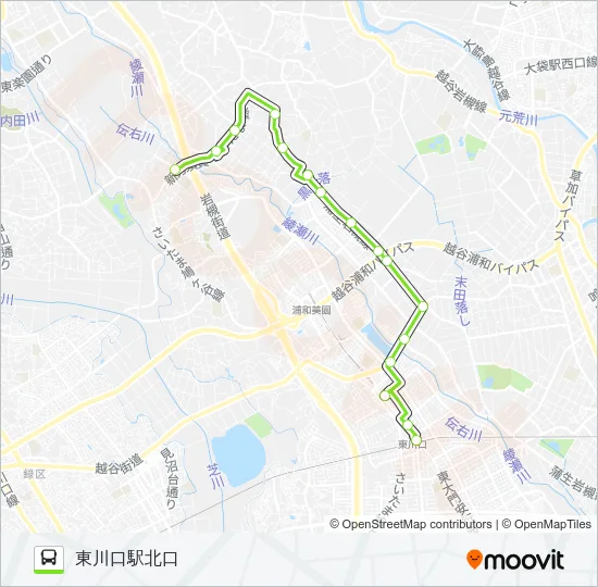 東川90 Bus Line Map